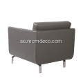 Modern Gaia High-Arm Läder Lounge Chair Replica